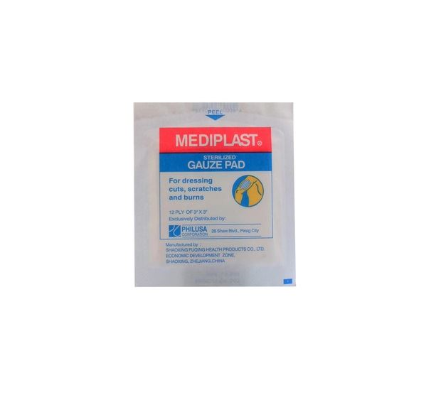 MEDIPLAST GAUZE PADS 3X3