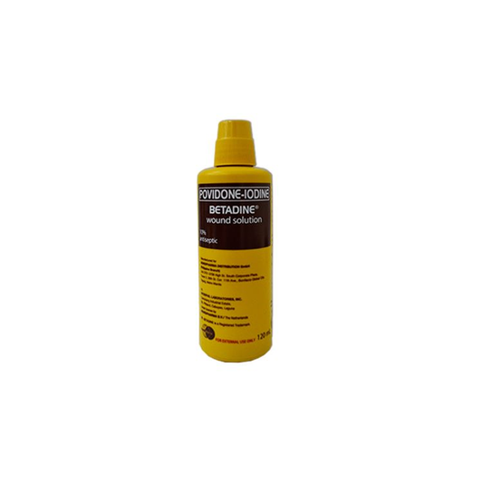 BETADINE WOUND SOLN 10% 120ML YEL