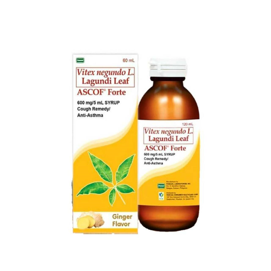 ASCOF FORTE SYR GINGER 600MG/5ML 60ML