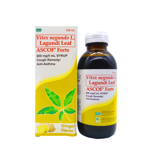 ASCOF FORTE SYR GINGER 600MG/5ML 120ML