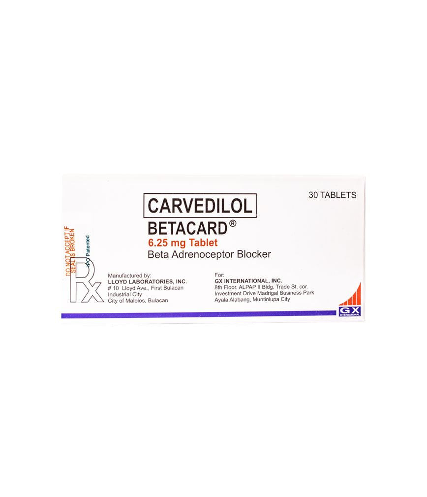 BETACARD TAB 6.25MG