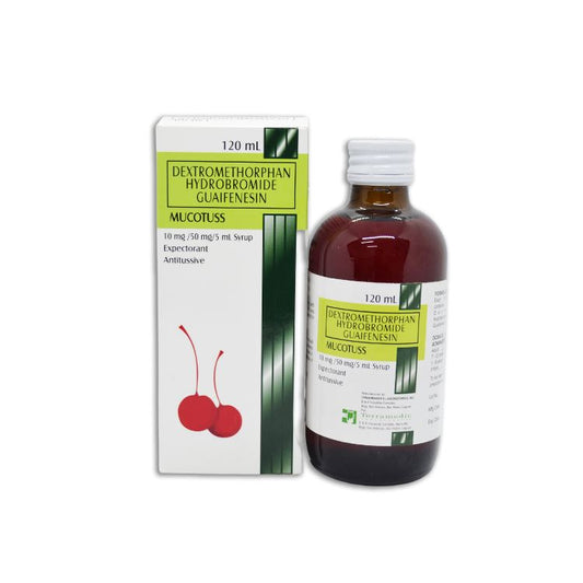 MUCOTUSS SYR 10MG/50MG 60ML