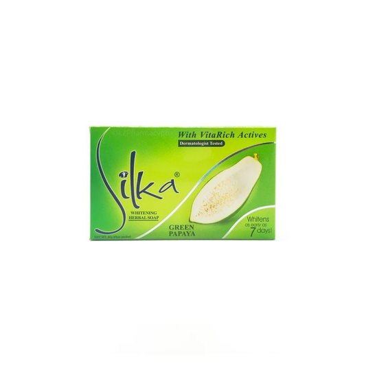 SILKA SOAP  90G-GREEN PAPAYA