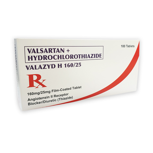 VALAZYD H FC TAB 160MG/25MG