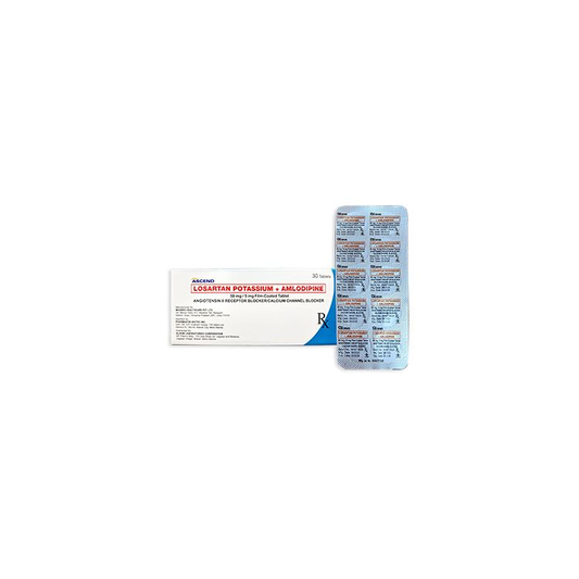 ASCEND LOSARTAN POTASSIUM + AMLODIPINE 50MG/5MG FC