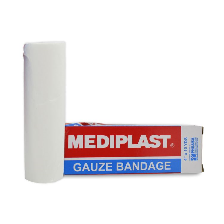 MEDIPLAST GAUZE BANDAGES 4 10YDS