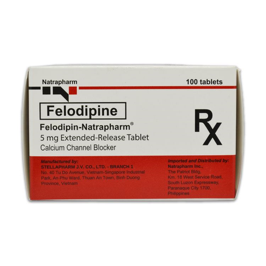 FELODIPINE-NATRAPHARM XR TAB 5MG