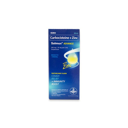 SOLMUX ADVANCE ORAL SUSP 500MG/10MG 60ML