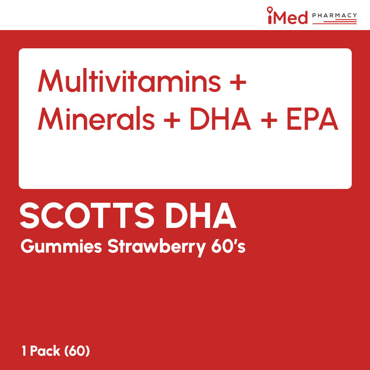 SCOTTS DHA GUMMIES STRAW 60'S