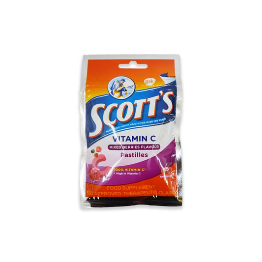 SCOTTS VIT-C PASTILLES MIXBERRIES 15'S