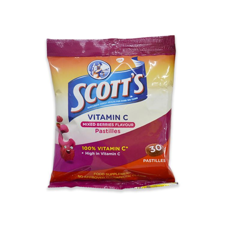 SCOTTS VIT-C PASTILLES MIXBERRIES 30'S