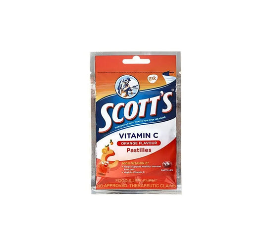 SCOTTS VIT-C PASTILLES ORANGE 15'S