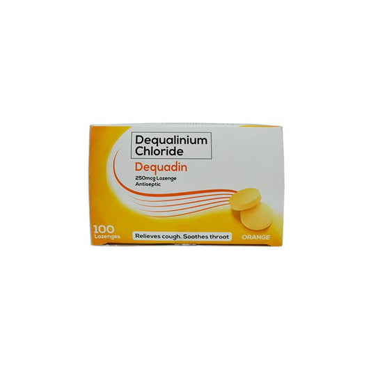 DEQUADIN LOZ 250MCG ORANGE