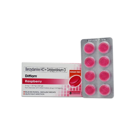 DIFFLAM LOZ RASPBERRY 8S(SUGAR-FREE)