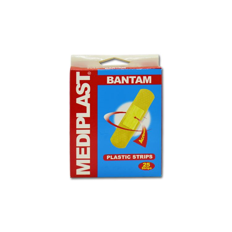 MEDIPLAST BANTAM PLASTIC STRIPS 25'S