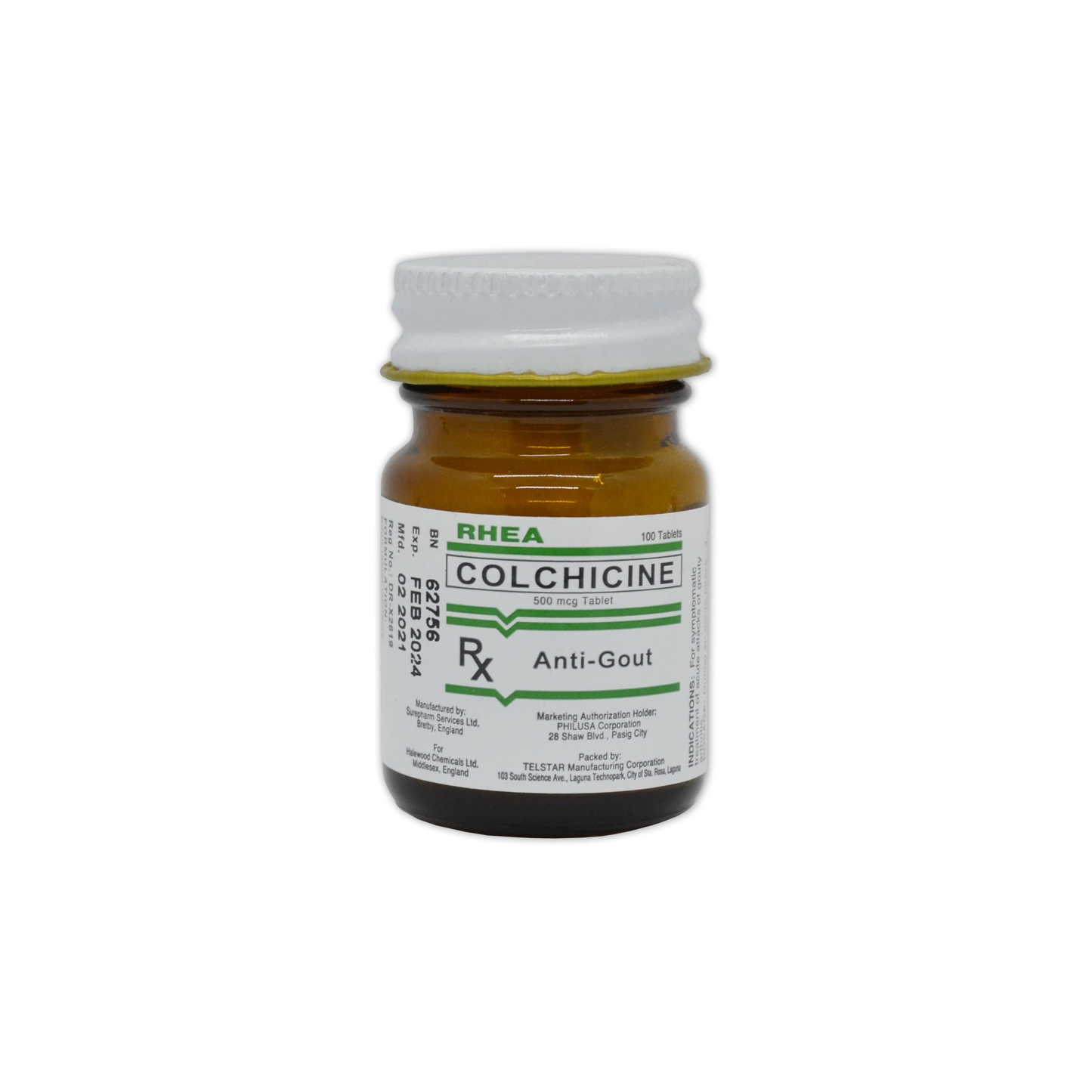 RHEA COLCHICINE 500MCG