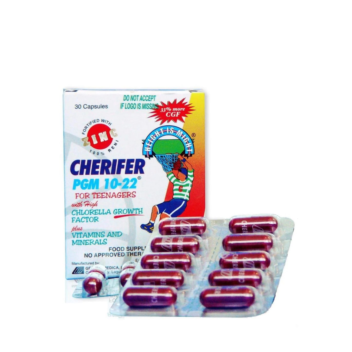 CHERIFER CAP PGM 10-22 W/ ZINC 30'S