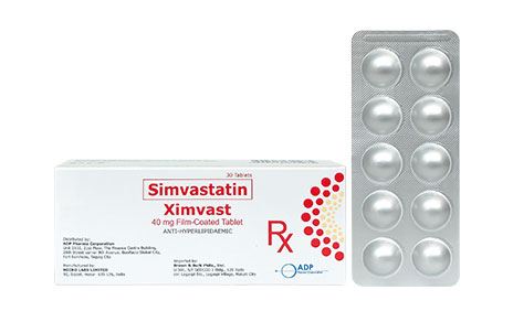 XIMVAST TAB 40MG