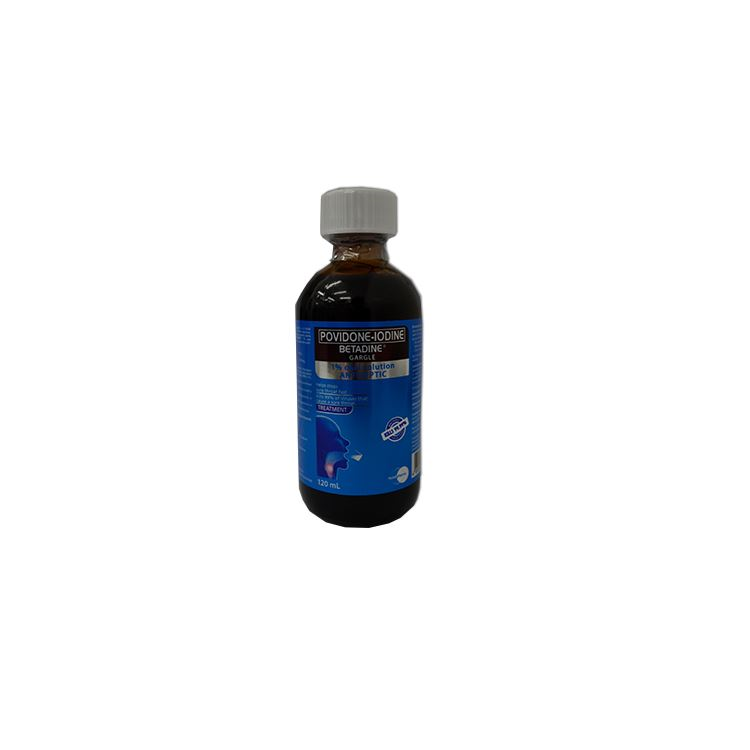 BETADINE 1% ORAL SOLN GARGLE 120ML