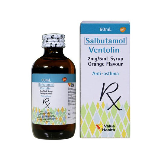 VENTOLIN 2MG/5ML SYR SF ORN 100ML