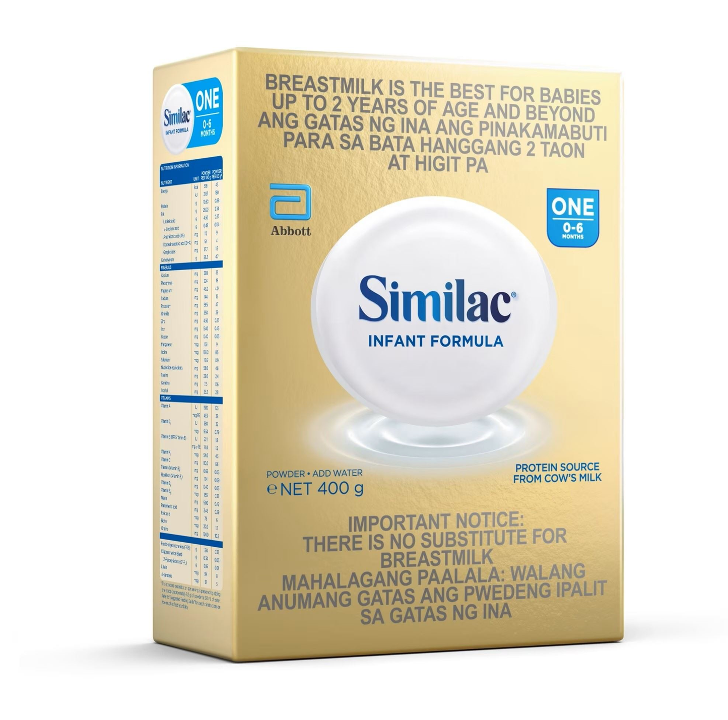 SIMILAC INFANT FORMULA 0-6 MOS 400G