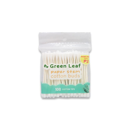 GREEN LEAF SPIRAL COTTON BUDS 108'S