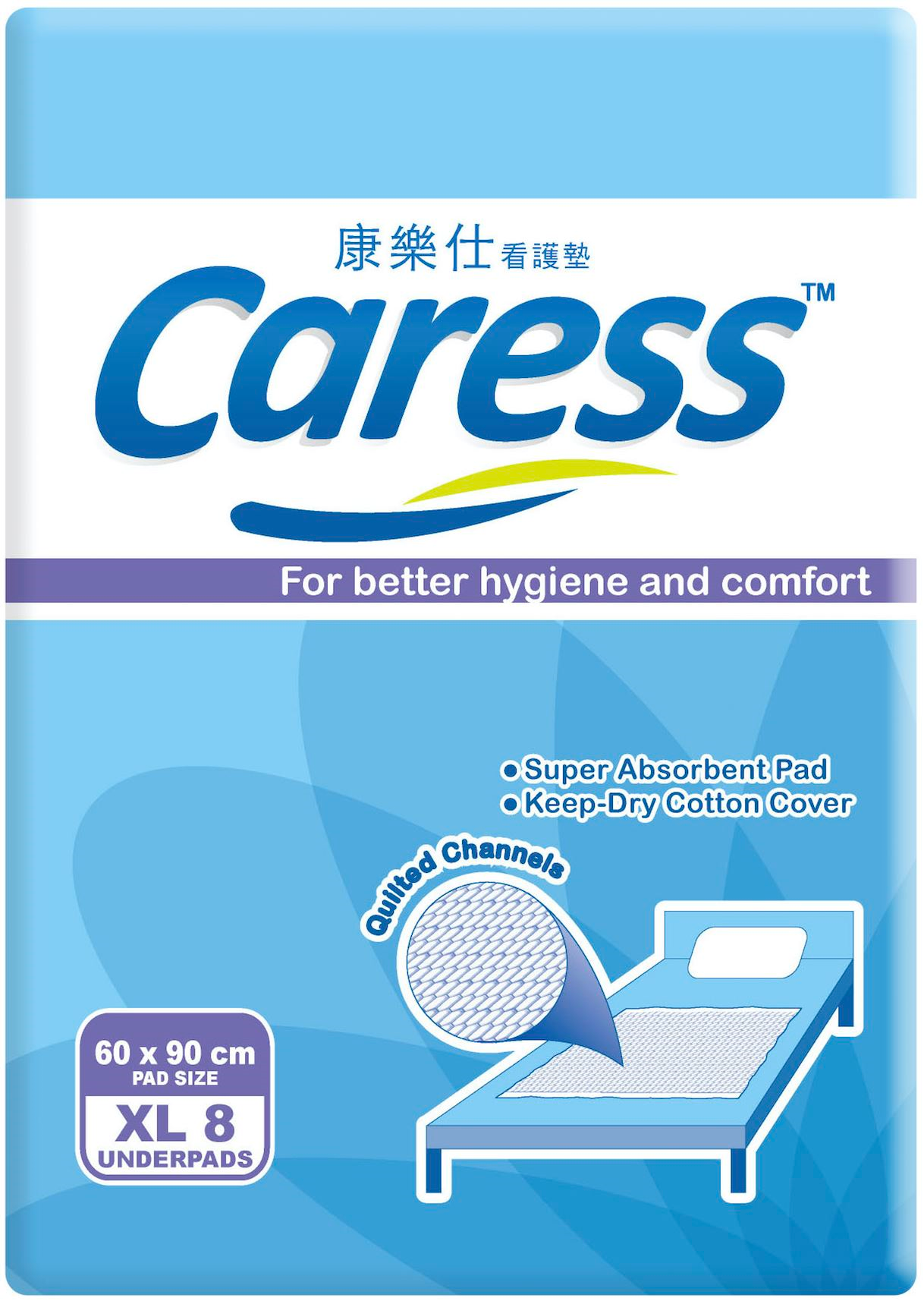 CARESS UNDERPAD X-LARGE 8S