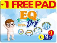 EQ DIAPERS DRY ( LARGE 16S )