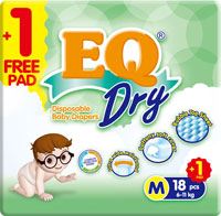 EQ DIAPERS DRY ( MEDIUM 18S )