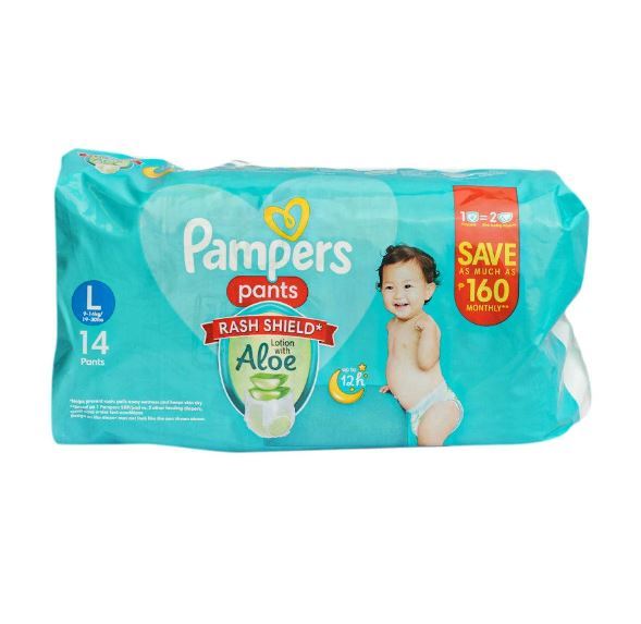 PAMPERS DRY PANTS(LARGE 14S) SAVE