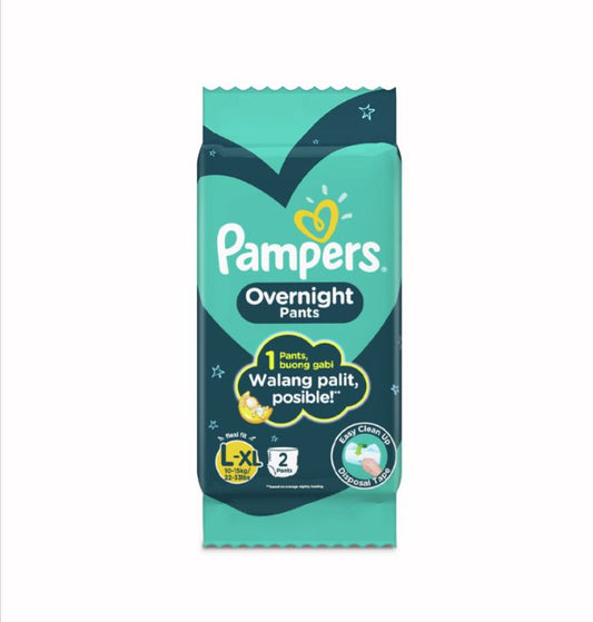 PAMPERS OVERNIGHT PANTS LARGE 2S