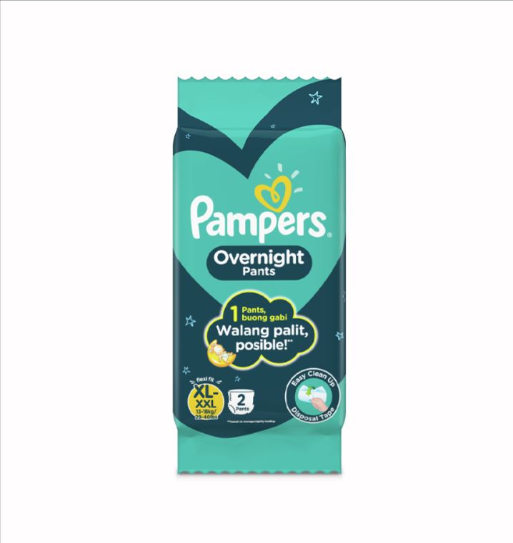 PAMPERS OVERNIGHT PANTS X-LARGE 2S