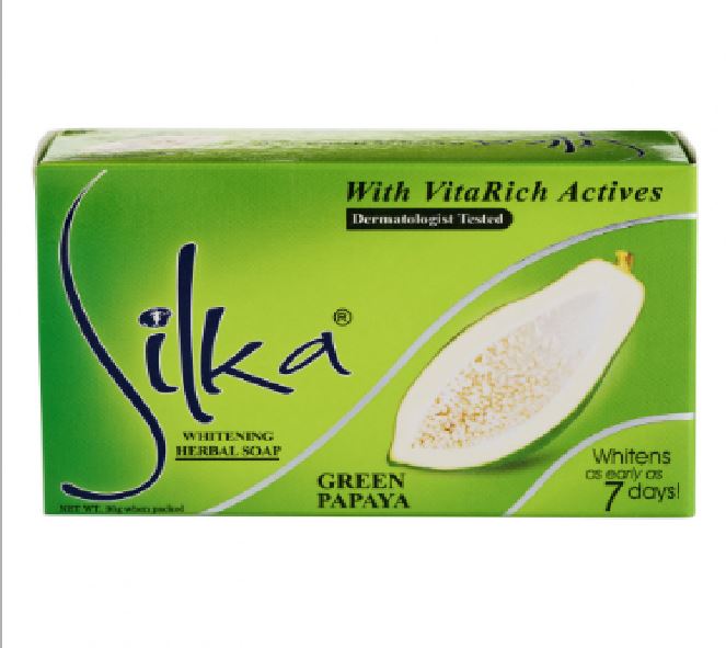 SILKA SOAP  90G-GREEN PAPAYA