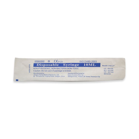 HEXACARE DISPOSABLE SYRINGE (10CC)