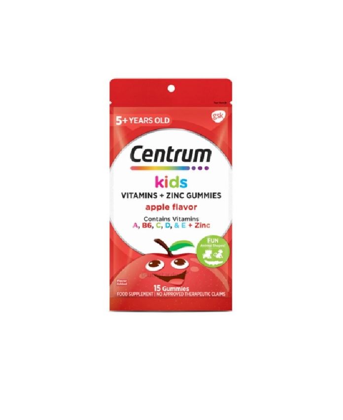 CENTRUM KIDS APPLE GUMMIES 15'S