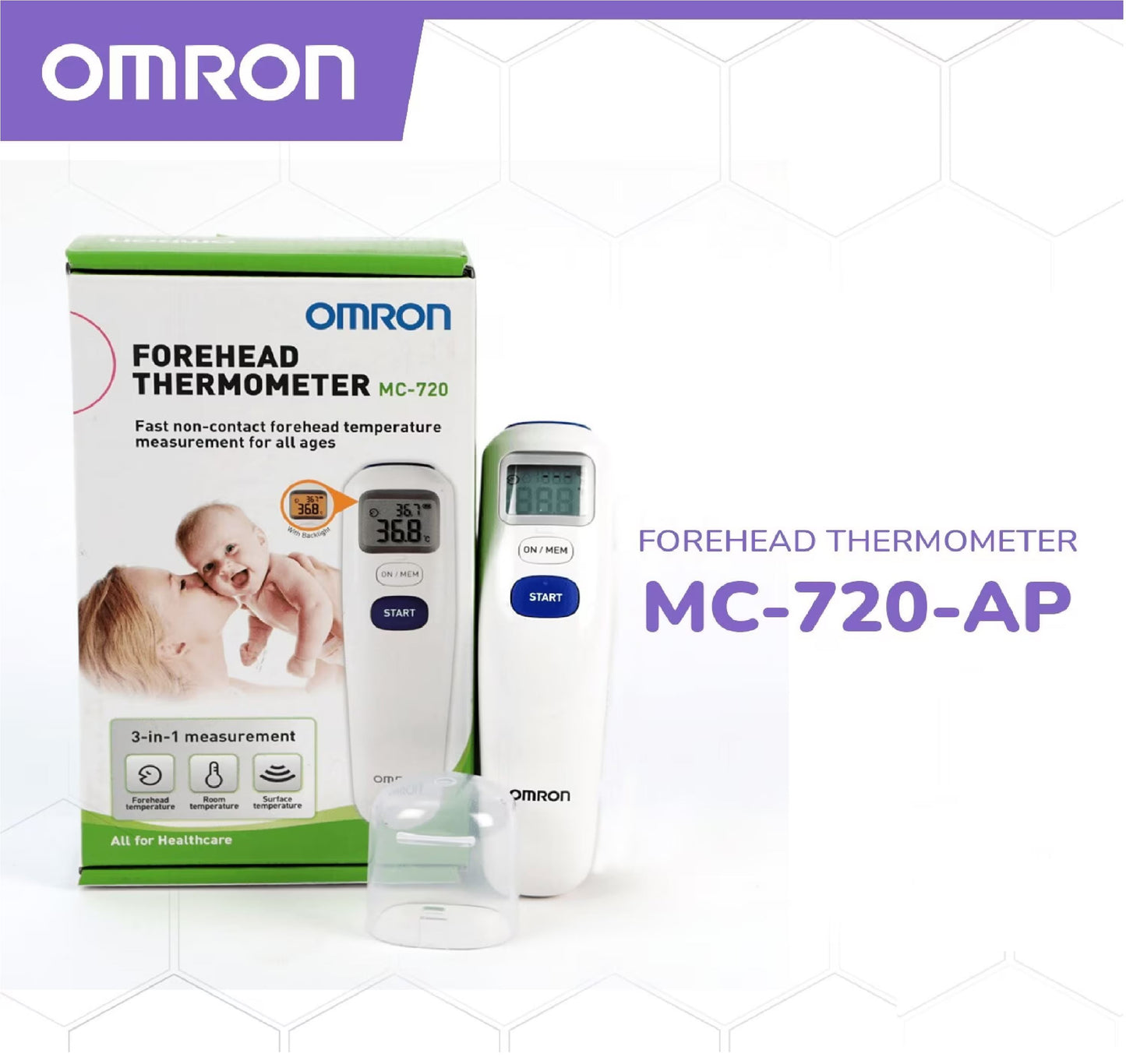 OMRON FOREHEAD THERMOMETER MC720-AP