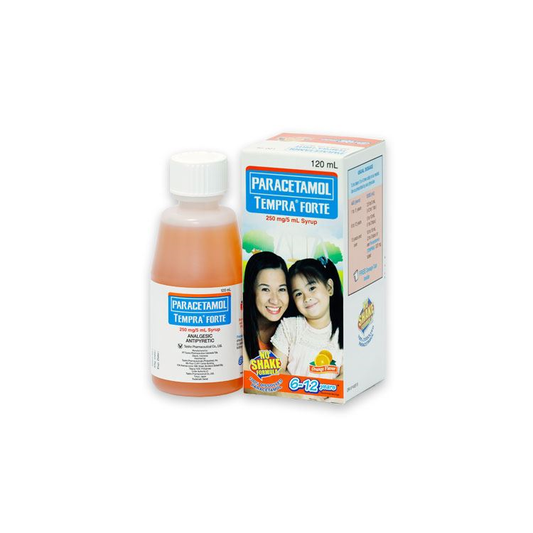 TEMPRA FTE 250MG/5ML SYR ORNGE 120ML