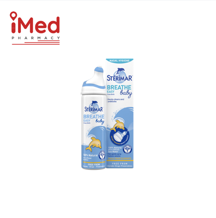 STERIMAR NOSE HYGIENE BABY SEA WATER NASAL SPRAY 50ML (PCP) – iMed Pharmacy